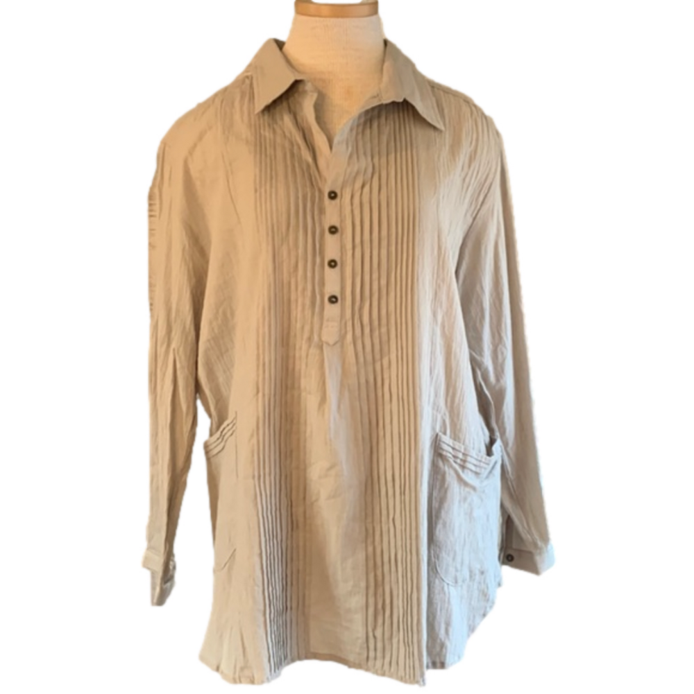 Wishlist apparel sz M/L 100% cotton long sleeve tunic top